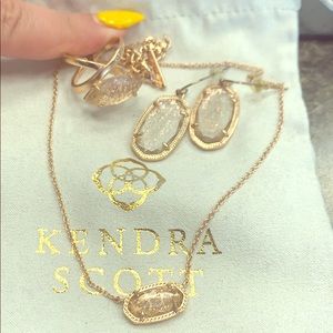 Kendra Scott Rose Gold Set